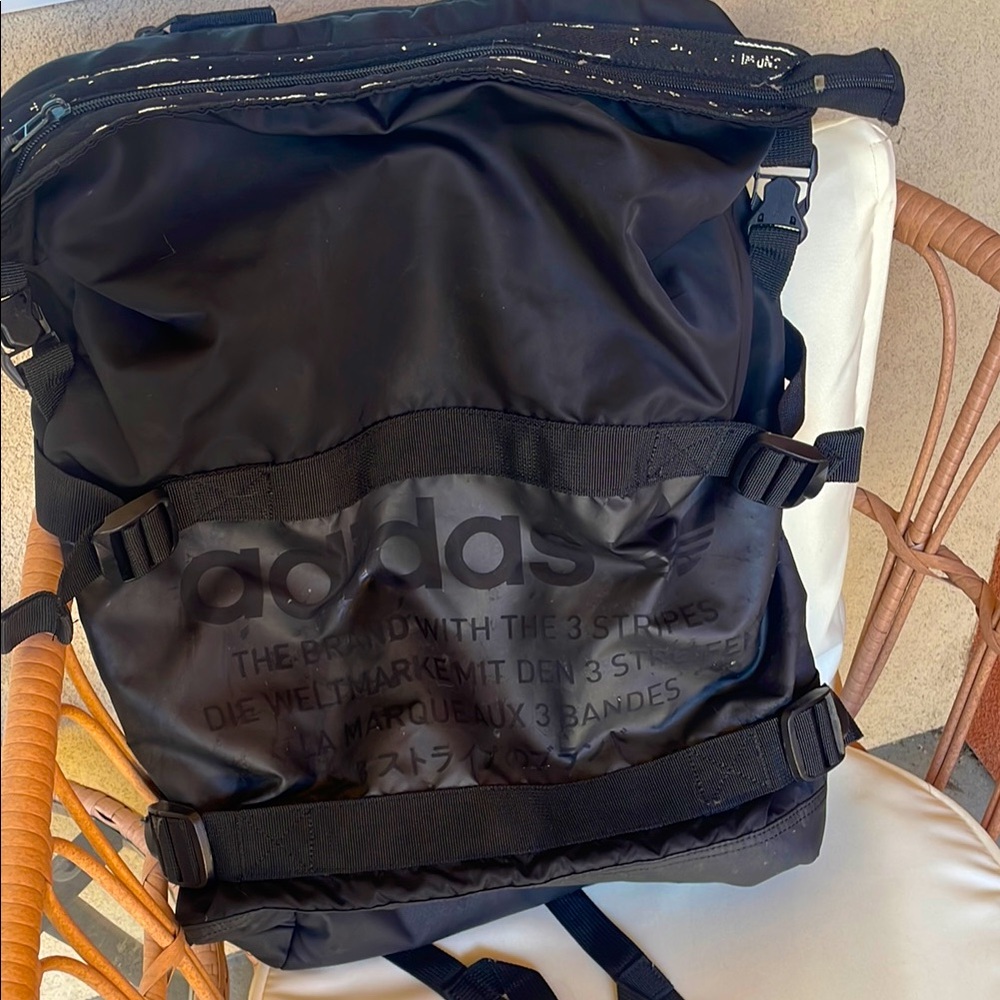 Adidas Black Backpack with Durable Design and Versatile Style